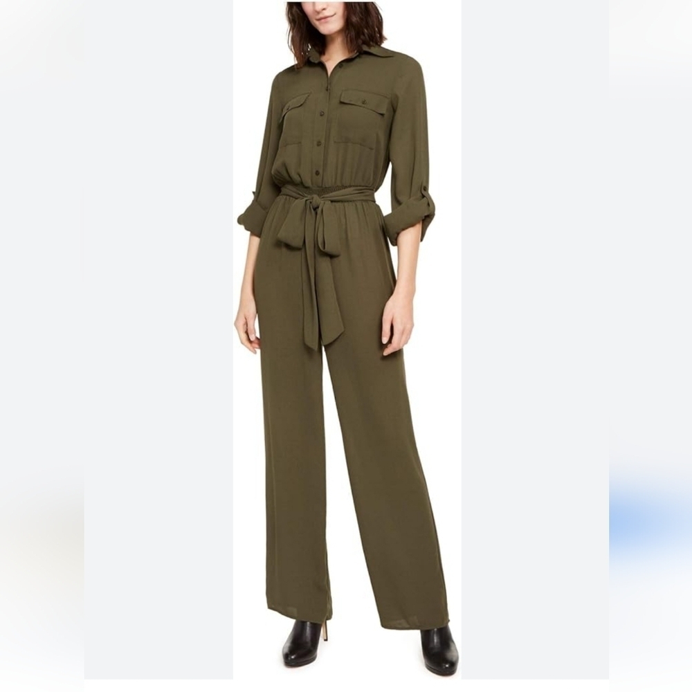 NEW MICHAEL KORS...OLIVE GREEN JUMPSUIT...SIZE:M